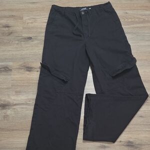 Refuge Black Women's Cargo Pants with Side Pockets